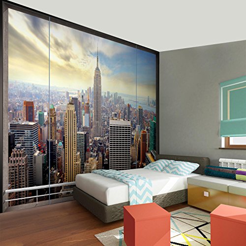 Fototapete Fenster nach New York 352 x 250 cm – Vliestapete – Wandtapete – Vlies Phototapete – Wand – Wandbilder XXL – !!! 100% MADE IN GERMANY !!! Runa Tapete 9026011a - 5