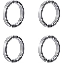 Jyvex 24 stuks 608 kogellagers, 608ZZ kogellagers 8x22x7mm metaal dubbel afgeschermd miniatuur groefkogellagers, lagers voor skateboards, inline skates, rolschaatsen