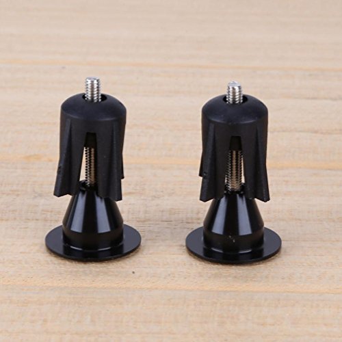 Hunpta Ein paar Aluminium Fahrrad Fahrrad Lenker Griffe Lenker Cap Endstopfen - 5