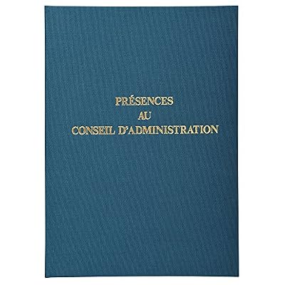 Exacompta Registre 29,7x21cm - presence conseils d'administration 100pages