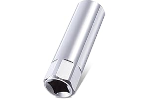 JORMFTTE Thin Wall Spark Plug Socket, 14mm Spark Plug Removal Tools, Steel Spark Plug Puller, Universal Joint Magnetic Swivel for Peugeot Mini Compatible