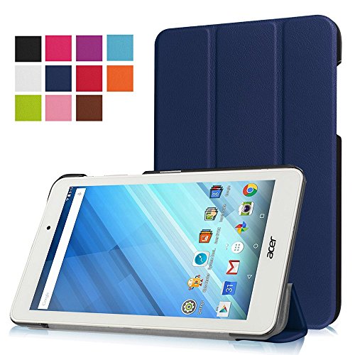 AVIDET Ultra Slim Acer Iconia One 8 B1-850 Hülle Case Superleicht Ständer Smart Shell Cover Schutzhülle Etui Tasche für Acer Iconia One 8 B1-850 Tablet-PC (Blau)