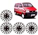 Auto Pearl - Premium Quality Car Full Wheel Cover Caps Black and Silver 13 Inches Press TypeFor - Maruti Suzuki Eeco RS.1299.00