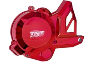 DS MOTION Motorabdeckung zündungsseitig rot, Piaggio Motor D50B Euro 3, Aprilia, Derbi, Gilera, -2017