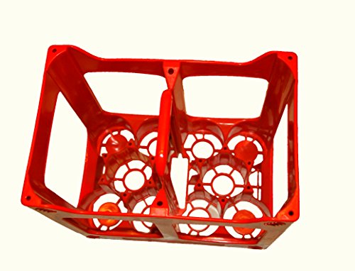 10 Flaschen Bier Kunststoff Plastik Kiste Brauerei, Fabrik, Großhandel, Preis, Flasche Kunststoff Bierkiste, Kunststoff Flasche Wein Kisten, Kunststoff Kiste für Flasche oder Bier, Bierflasche Stapeln Kunststoff Kiste (Rot) - 3