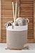 LA JOLIE MUSE Storage Basket Large H38 x D32cm Cotton Rope Woven Baskets Terracotta for Toy Laundry Towel Gift