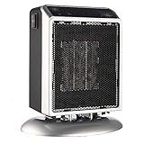 ** DISEÑO TRANQUILO **: El calentador eléctrico funciona silenciosamente (63dB) todo el tiempo sin interrumpir el sueño, el trabajo y el estudio.
