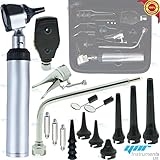Professional HUMAN & VETERINARY ENT Medical Otoscope Opthalmoscope SET Diagnostic Kit LED with C-Cell Handle YNR