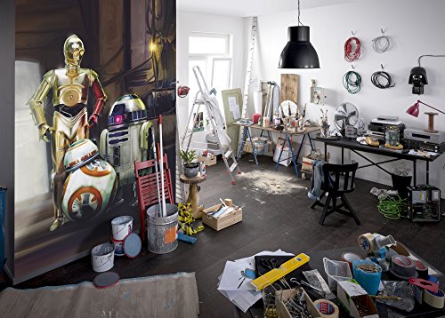 Wall Mural Photo Wallpaper - STAR WARS THREE DROIDS - 1.84x2.54 m Komar 4-447