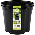 BOSMERE 7.5 Litre N203 Round Container Pot (Pack of 2), Black