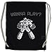 Produktbild Urban Backwoods Wanna Play  Controller Robot I Turnbeutel Sporttasche Retro Gamer NES Video Game Joystick TV