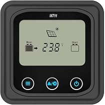 SolaMr 30A MPPT Dual Battery Solar Charging Controller 12V / 24V Automatique avec écran LCD pour RV Remorque de Bateau de Camping pour Scellé, Gel, Submergé, Batterie au Lithium - DR3210N