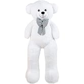 130 cm Dev Pel&uuml;ş Ayıcık,Papyonlu Ayı,Peluş Ayı,Yumuşak ve Sevimli B&uuml;y&uuml;k Boy Oyuncak,Sarılmalık Papyonlu Ayıcık,Sevgiliye Hedi