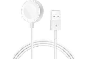 E-POWIND Watch Charger, Wireless Magnetic USB Charging Cable 1M(3.3ft) Portable Fast Charger Compatible with iWatch Series 8/7/6/5/4/3/2/SE/Ultra,38/40/42/44mm