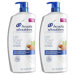 Head & Shoulders Dry Scalp Care Daily-use Anti-dandruff Shampoo, 32.1 Fl Oz Twin Pack, 32.1 Fluid Ounce