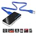 Produktbild TNP USB 3.0 SuperSpeed All-In-1 Multi Memory Card Reader für Compact Flash/Micro SD/SD/CF/XD/M2/MS Karten mit USB 3.0 Kabel schwarz/silber
