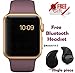 Premium Design Apple iPhone 5S Compatible Bluetooth Smart Watch GT08 Phone With Camera and Sim Card & SD Card Support with free Bluetooth Headset (Random Colour) RS.1449.00