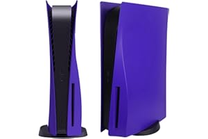 VLANMON Disc Edition Face Plates Cover Skins Shell Panels for PS5 Console, Playstation 5 Accessories Faceplate Protective Shell Replacement Plate Dustproof Anti-Scratch (Disc Galactic Purple)