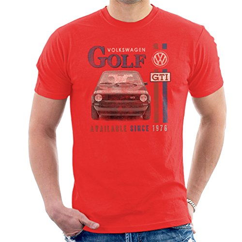 Official Volkswagen Volkswagen Golf GTI Racing Distressed Men's T-Shirt