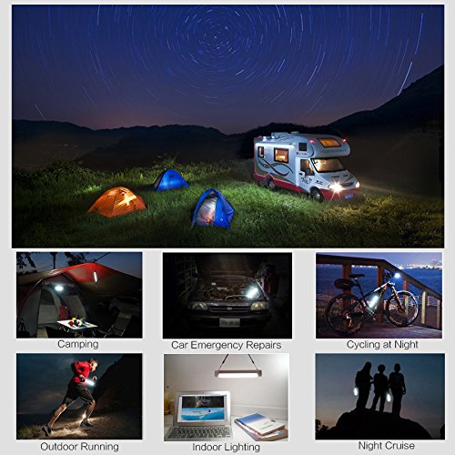 X-DRAGON Outdoor LED Camping Laterne mit 6000mAh Portable Ladegerät Funktion, 10-Level-Helligkeit Wiederaufladbare Notfall-LED-Taschenlampe Laterne für Outdoor, Camping, Wandern, Angeln, Notfall - 6