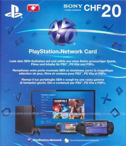 Preisvergleich Produktbild PSN Live Card 20 CHF - nur für Schweiz!