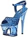 Produktbild Pleaser MOON710GT/BLG/M, Damen Sandalen, Blau - Blue Glitter/Blue Tinted - Größe: 40