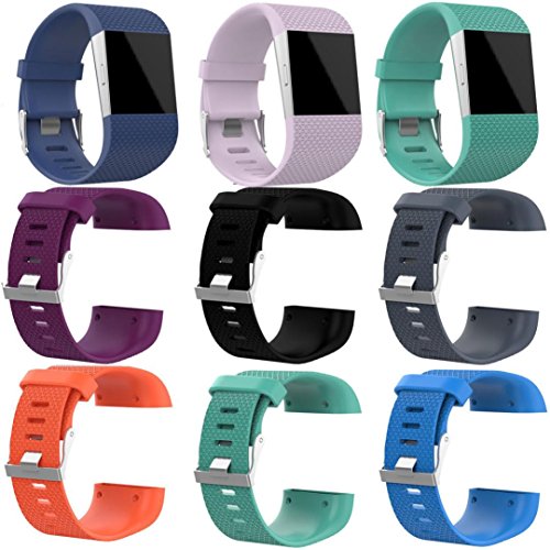 Preisvergleich Produktbild Sansee Wristband Band Strap für Fitbit Surge, Ersatzschließe Gürtelschnalle Werkzeugkit (Fitbit Surge-160-190MM (S), Grau)
