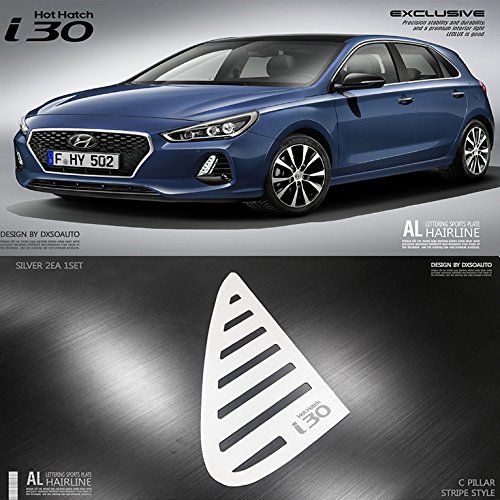 lightkorea al pelo línea ventana deportes placa panel 2pcss para Hyundai i30 2017 2018