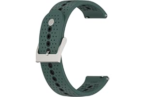 Chofit Bracelets compatibles avec Suunto 5 Peak, bracelet de rechange en silicone de 22 mm avec trous colorés, accessoires pour montre intelligente Suunto 5 Peak (vert)