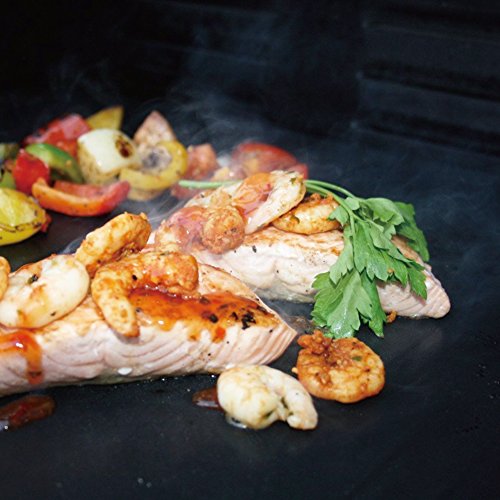 Annstory Set aus 2 Höchste Qualität BBQ Grill & Backen Mats, 100% nicht – stick , Perfekt für Backen auf Gas, Kohle und Elektrogrills – Wiederverwendbare, langlebig, 15.75 „x 13“ - 6