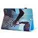 Produktbild Sansee Tablette Leder Kasten Abdeckung für Samsung Galaxy Tab S3 T820 / T825 Mit Schlaf Aufwecken Falten Gemaltes-4868 (Samsung Galaxy Tab S3 T820 /T825, H)