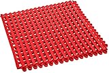 Profi Bodenrost Duschmatte Schwimmbad Sauna Antirutschmatte Badvorleger XXL (Rot)