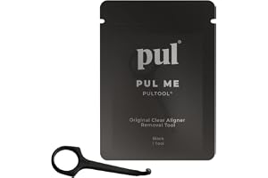 PUL Riktningsborttagningsverktyg - svart säker och hygienisk krok för invisalign och hållare mjuk design BPA-fri för daglig användning 1-pack