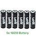 Produktbild 6x 18650 3.7V 3000mAh 18650 wiederaufladbarer Li-Ion New Akku Pack