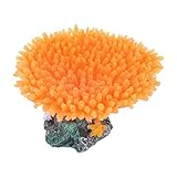 SODIAL(R) Aquarium Tank orange Silikon kuenstliche...
