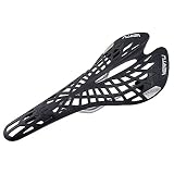 Sillin - VERTU Super comodo respirable Sillin de bicicleta MTB Sillin en viaje para hombres y mujeres (Negro)