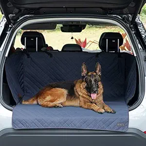 Pesift SUV Cargo Liner for Dogs Waterproof Pet Cargo Cover Window Non Slip Durable Dog Seat Cover Protector with Bumper Flap for Universal and Large Size SUVs