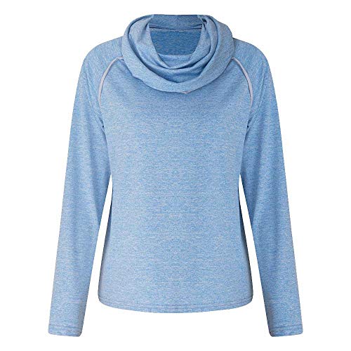 Preisvergleich Produktbild Sannysis Damen Pullover Langarmshirt Elegant Winter Langarm Solid Rollkragen Patchwork Sweatshirt Casual Bluse