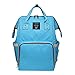 Produktbild Baby Wickeltasche Reise Rucksack, Baywell Große Kapazitäts Windel Rucksack Tragbar Handtasche Organizer mit Isolierten Taschen für Kinderwagen (A-Himmelblau)