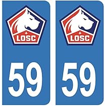 66 Llo Autocollant Sticker Plaque Immatriculation Auto Ville