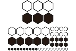 KEQAR 52 Pezzi Adesivi Auto a Nido d'Ape – Decorazione Carrozzeria Racing, Strisce Design a Nido d'Ape per Auto, SUV, Camion e Fuoristrada (Nero)