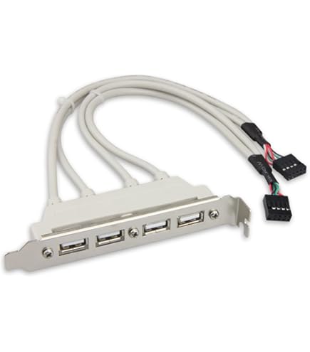 NFHK Cavo Deflettore Interno Con 4 Porte USB 2.0 E USB 3.0 Femmina A
