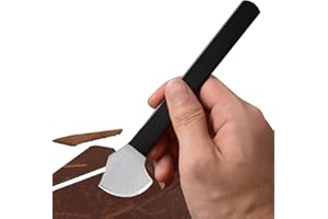 Uadme Couteau de Coupe en Cuir, Couteau de Maroquinerie en Acier au Manganèse, Outil de Travail du Cuir, Couteaux de Coupe et à Parer pour le Bricolage et l'Artisanat