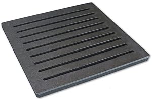 GRILLROSTPROFI Ascherost - Feuerrost - Kohlerost - Kaminrost in Premium-Qualität- Gusseisen, 22 x 22 cm für SPARTHERM