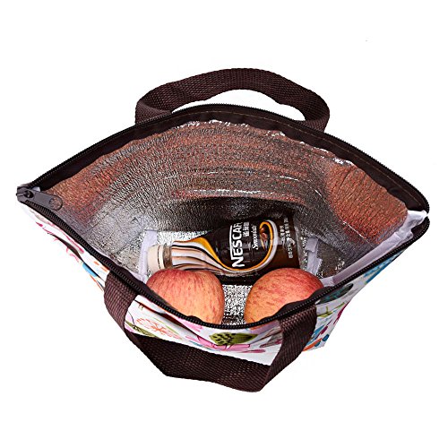 eBoot Wasserdicht Lunchtasche für Reisen und Picknick (Bunte Blume) - 6