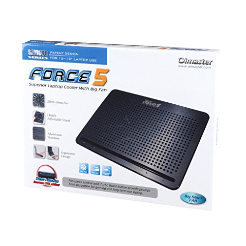 Techkoo 12-19Zoll Laptop Kühler Cooler Kühlpad mit USB Buchse und Super Großer Lufter, Schwarz - 7