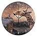 Produktbild Hectwya Wall Clock Giraffe Child Nature Dream Fantasy Feeding Boy Round Style E Home Decor,Silent Non-Ticking,Battery Operated