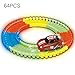 Produktbild MIGE 64 Stück Flexible Variable Tracks Leuchten im Dunkeln die Bend Flex der neon track bendable versammlung track rennserie (Rot)