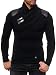 Produktbild Red Bridge Herren Strickpullover Style Funnel Kragen Designer Slim Fit Pullover R41500 (XL, Schwarz)