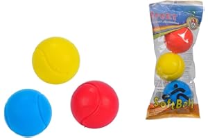 ‎SIMBA Simba Outdoor Softbälle Set – 3 Schaumstoff-Bälle für drinnen und draußen, besonders weich, leicht und griffig, Ballspielzeug für Kinder zur Förderung der Motorik, 8 cm, ab 3 Jahren
